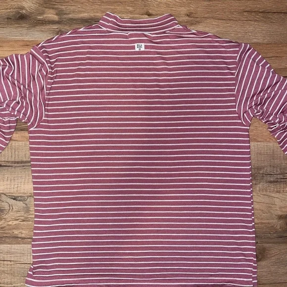 Billabong Striped Flutter Sleeve Mock Neck Tee - Picture 11 of 16
